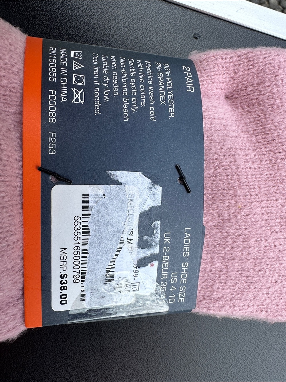 French Connection Pink Women's Socks - 2 Pair